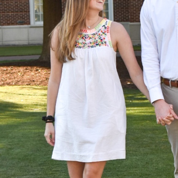 J Crew Factory Embroidered Floral Dress - Picture 8 of 8